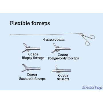 Pinzas flexibles para cistoscopia